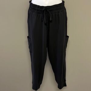 Cuddl Duds Black Joggers with Pockets- Small